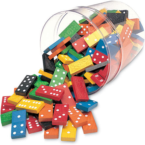 Double-six Dominoes In Bucket