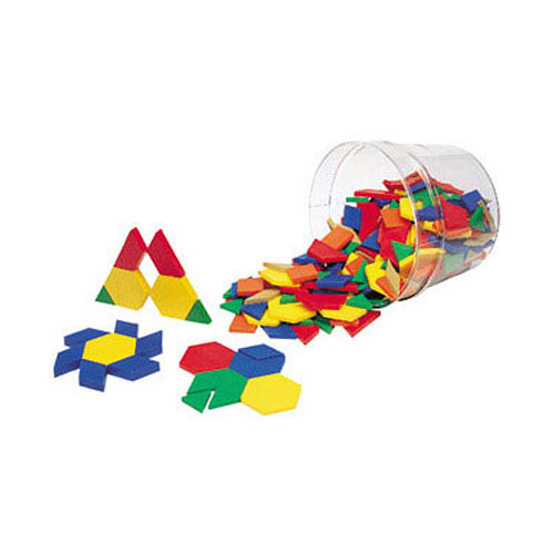 Plastic Pattern Blocks .5cm (set/ 100)