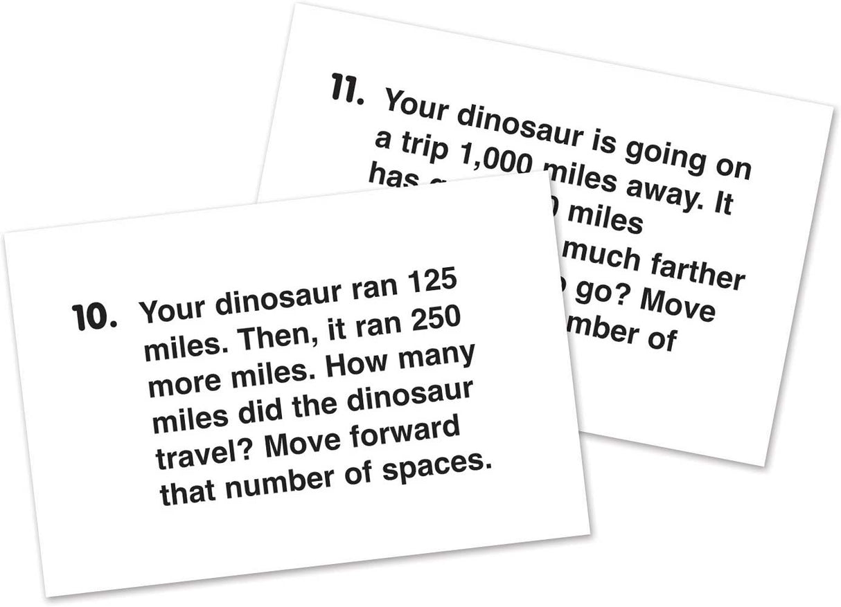 Dino Math Tracks Place Value Game 