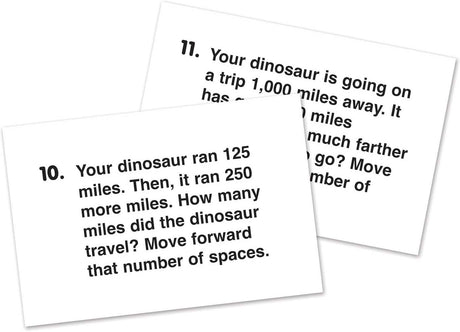 Dino Math Tracks Place Value Game 
