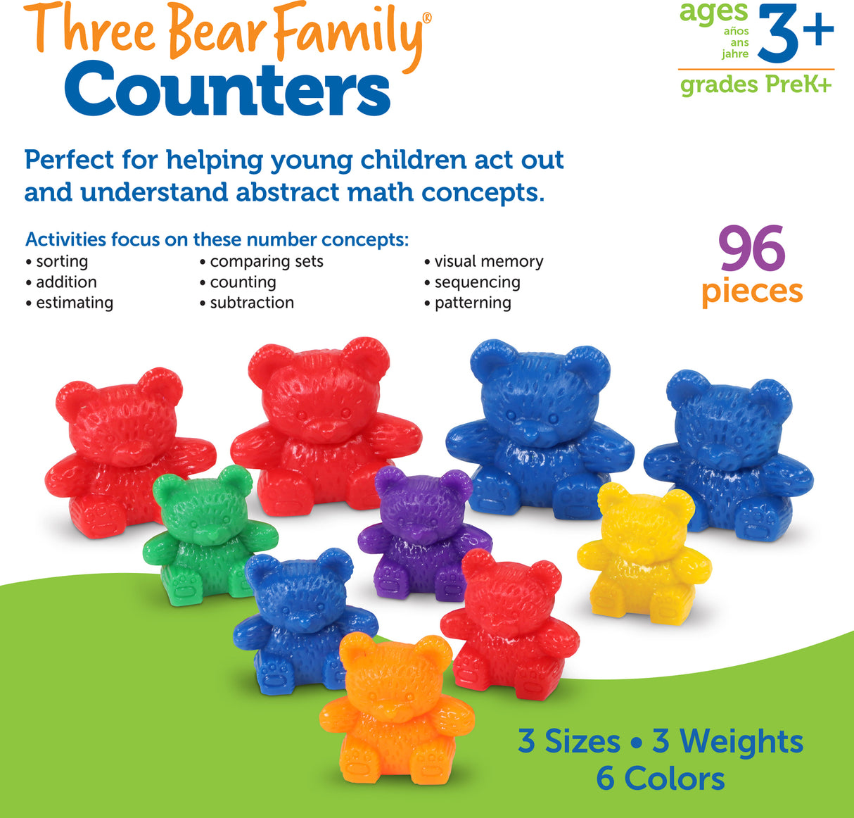 Three Bear Family® Counters Set of 96