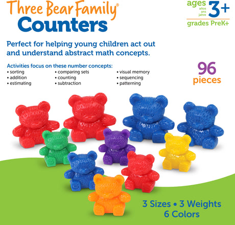 Three Bear Family® Counters Set of 96