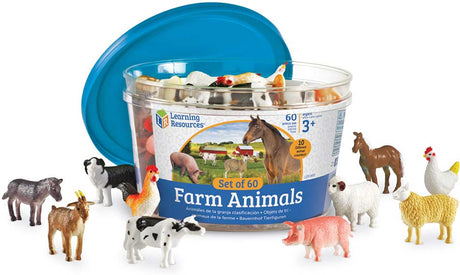 Farm Animal Counters - Set of 60