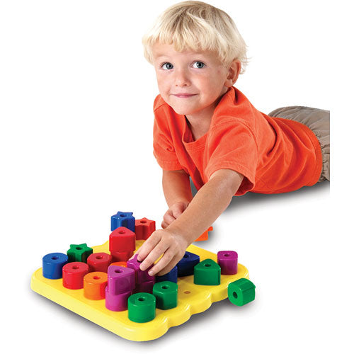 Stacking Shapes Pegboard Activity Set