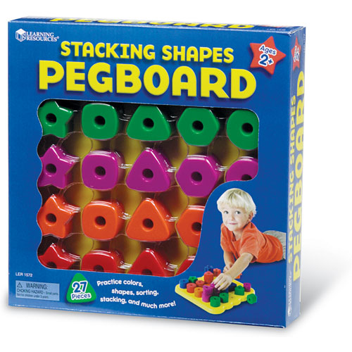 Stacking Shapes Pegboard Activity Set