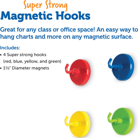 Super Strong Magnetic Hooks Set of 4