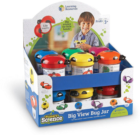 Primary Science Big View Bug Jars (assorted Colors)