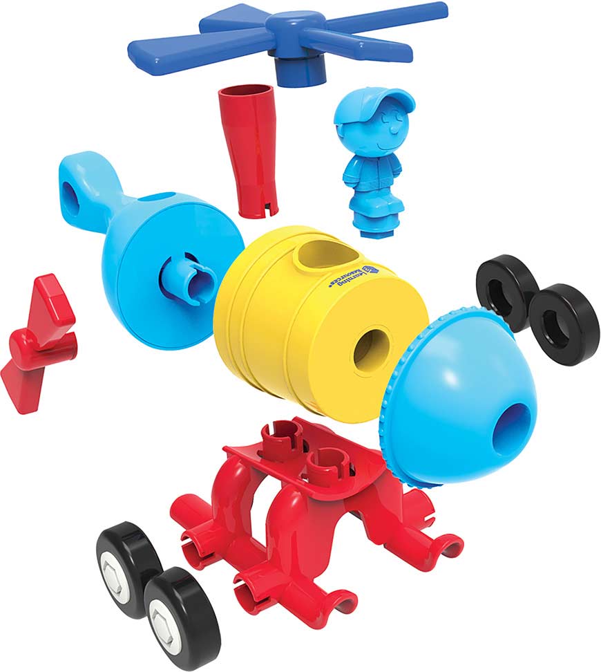 1-2-3 Build It Train/Rocket/Helicopter