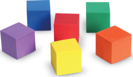 Soft Foam One-Inch Color Cubes
