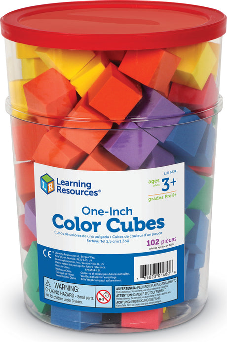 Soft Foam One-Inch Color Cubes