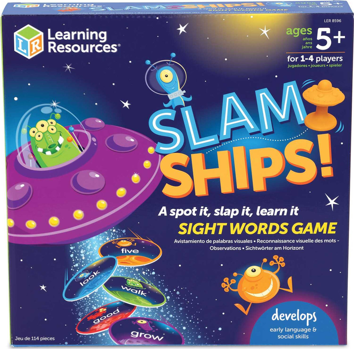 Slam Ships Sight Word Game