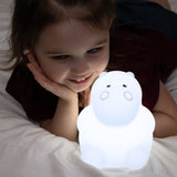 LumiPets Hippo - Children's Nursery Touch Night Light