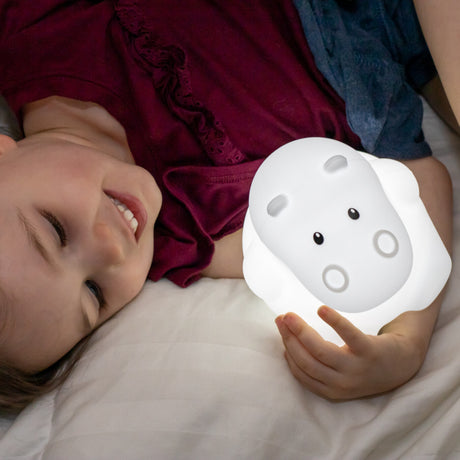LumiPets Hippo - Children's Nursery Touch Night Light