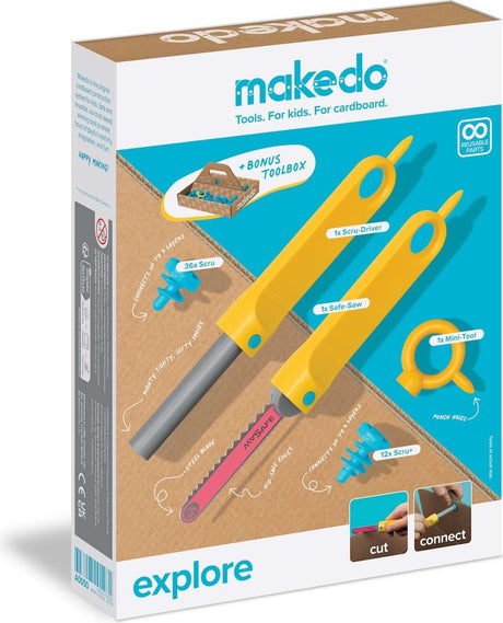 Explore Makedo Cardboard Construction Kit