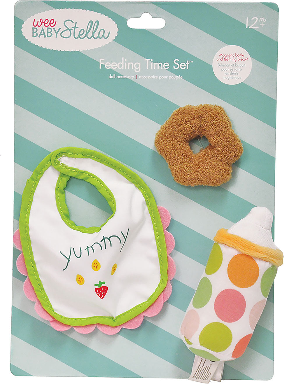 Wee Baby Stella Feeding Set (Bib, Bottle, Teething Biscuit)