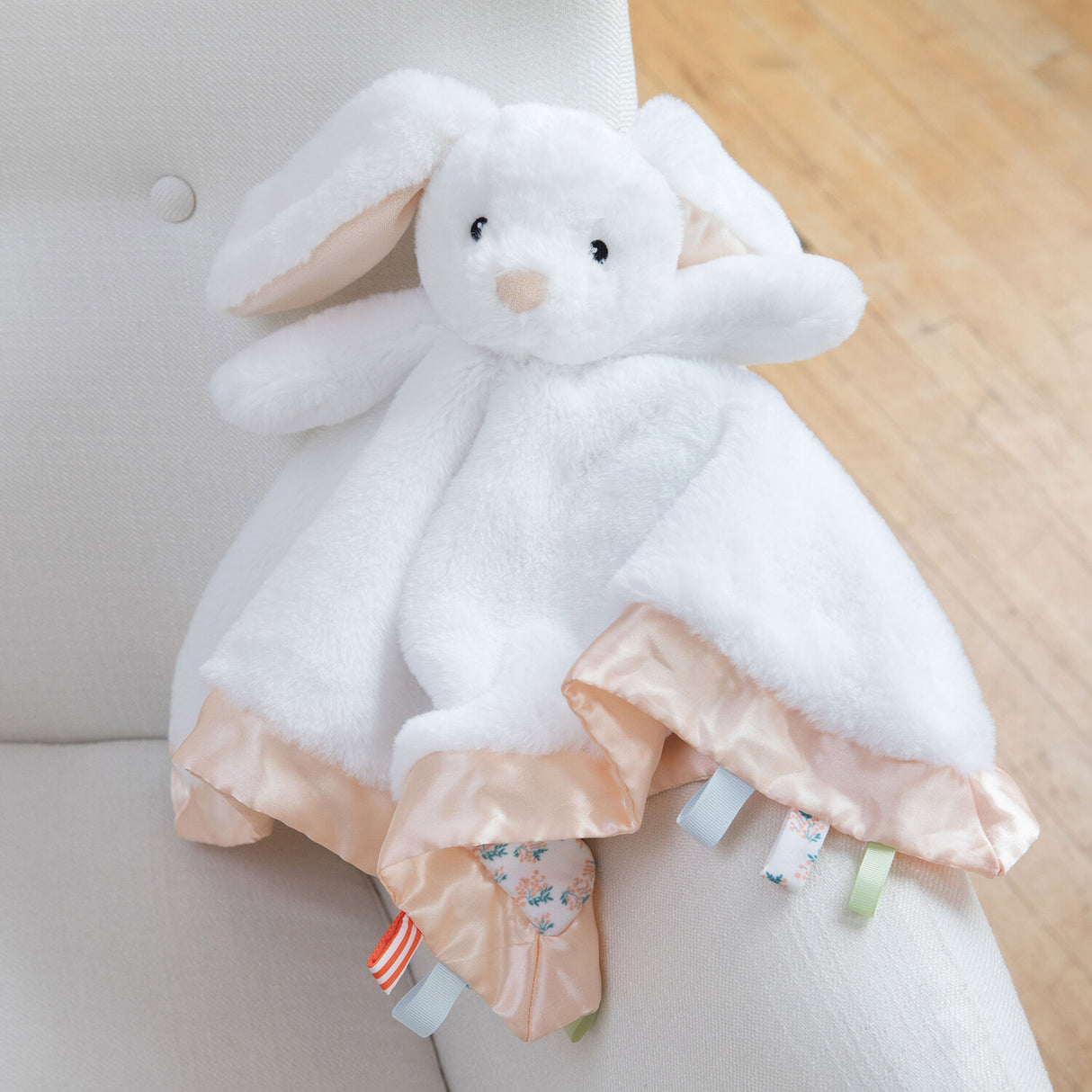 Fairytale Snuggle Bunny Blankie Ultra-soft Soothing Baby Lovey, 19" x 19"