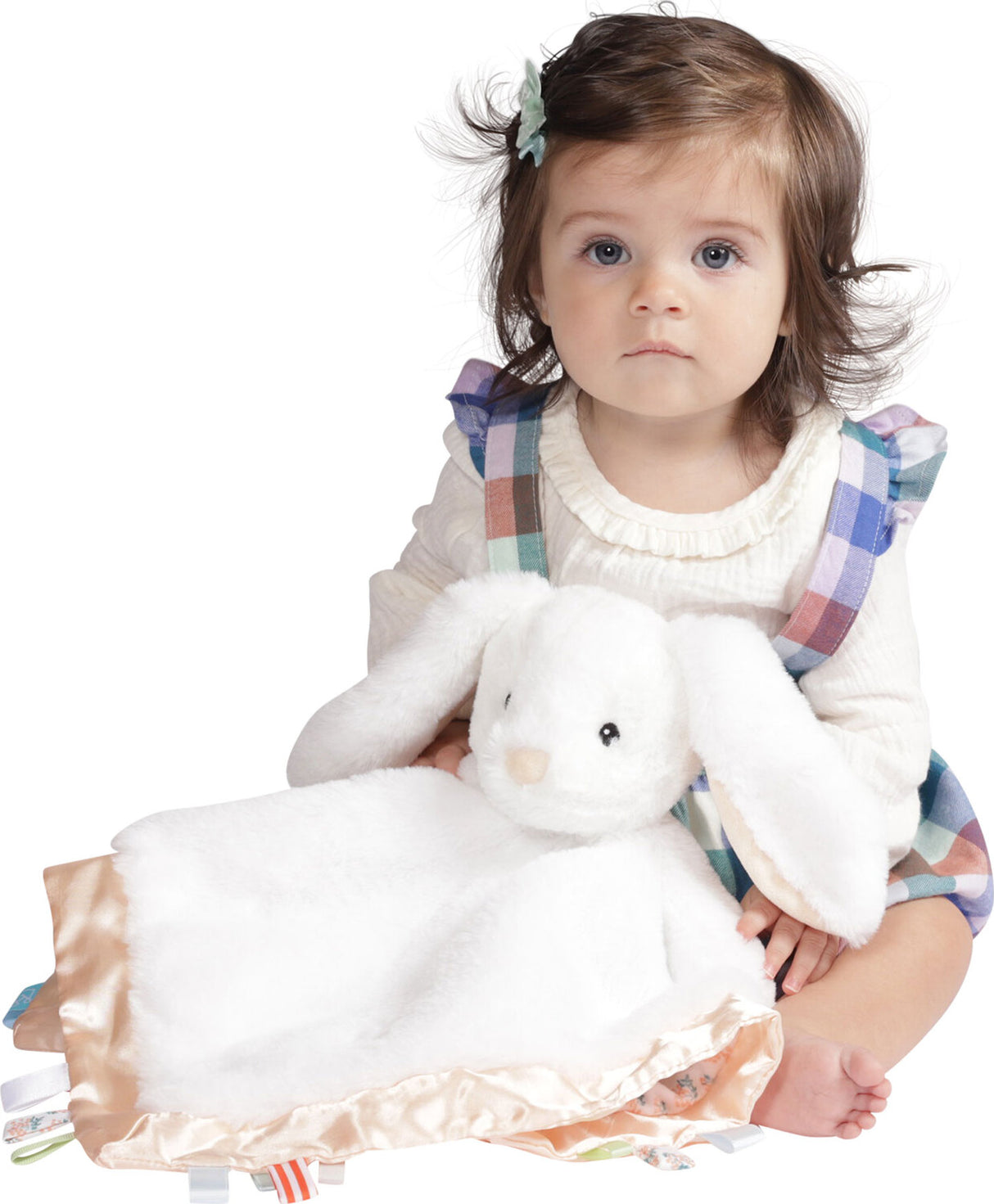 Fairytale Snuggle Bunny Blankie Ultra-soft Soothing Baby Lovey, 19" x 19"