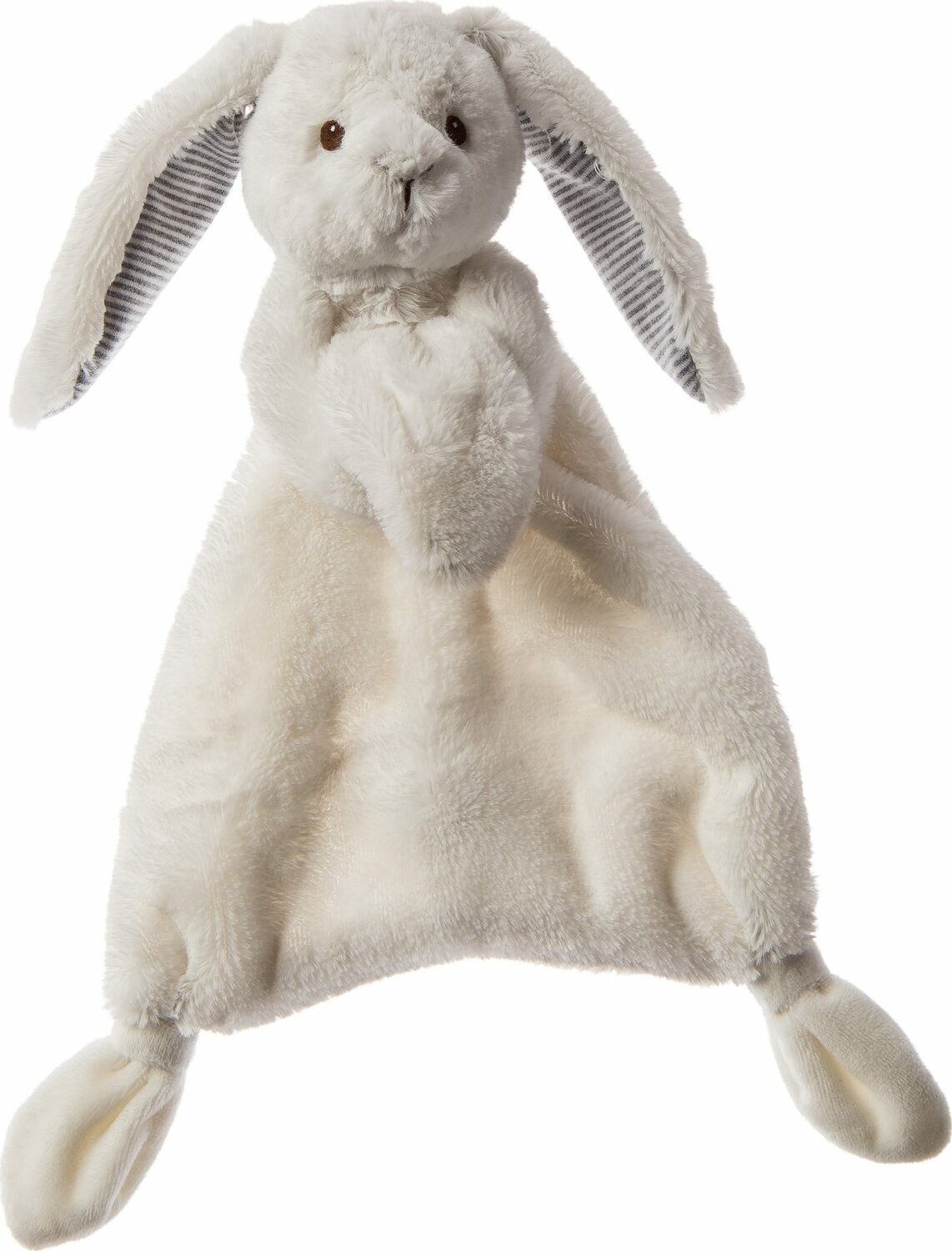 Silky White Bunny Lovey  13"