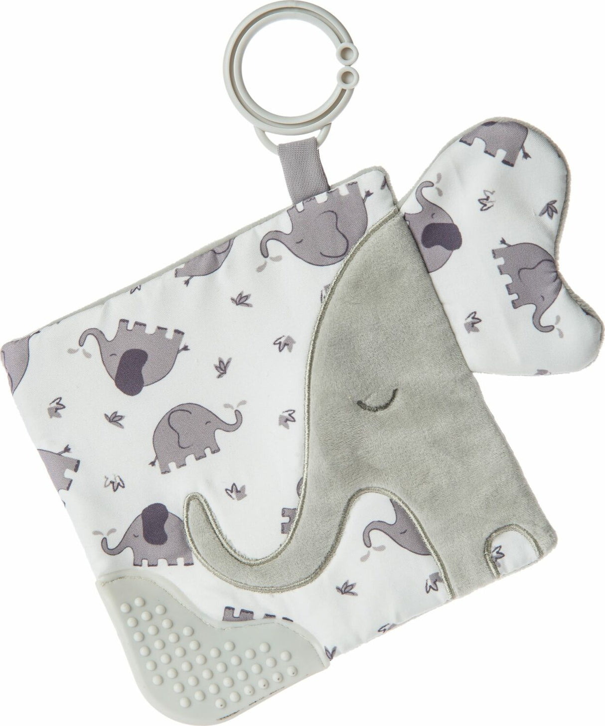 Afrique Elephant Crinkle Teether - 6X6"