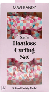 Check Satin Curling Set (assorted)