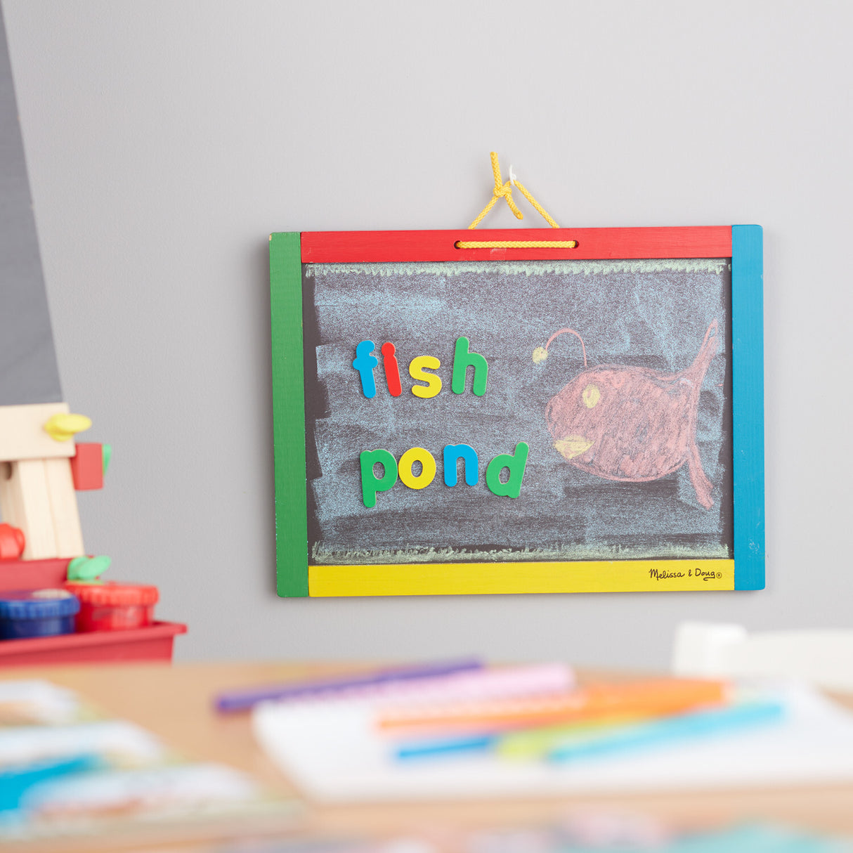 Magnetic Chalkboard and Dry-Erase Board