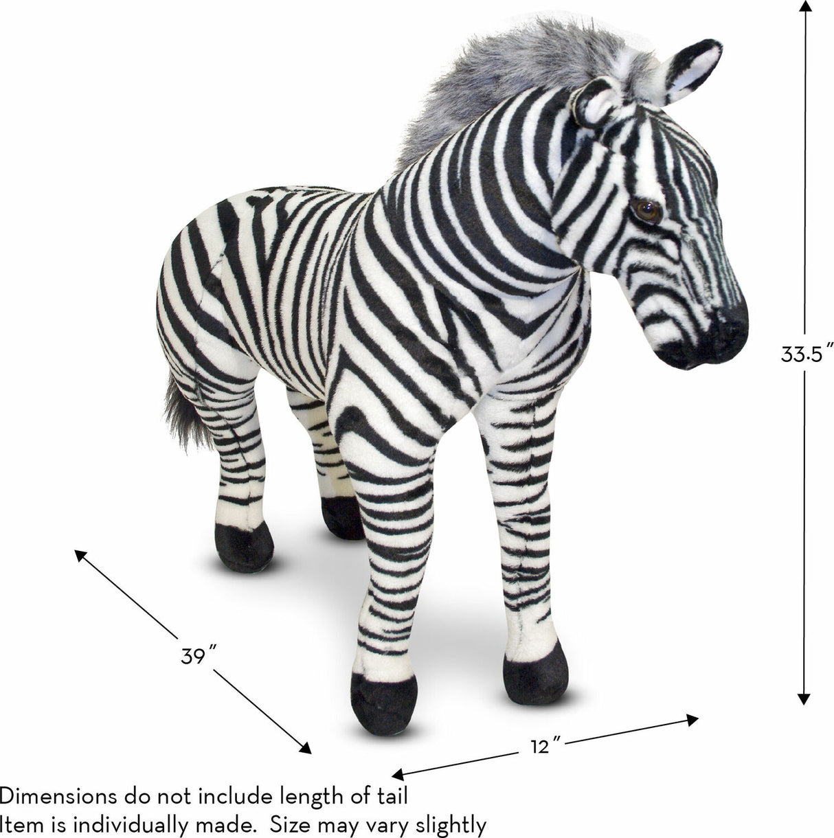 Zebra Giant Stuffed Animal