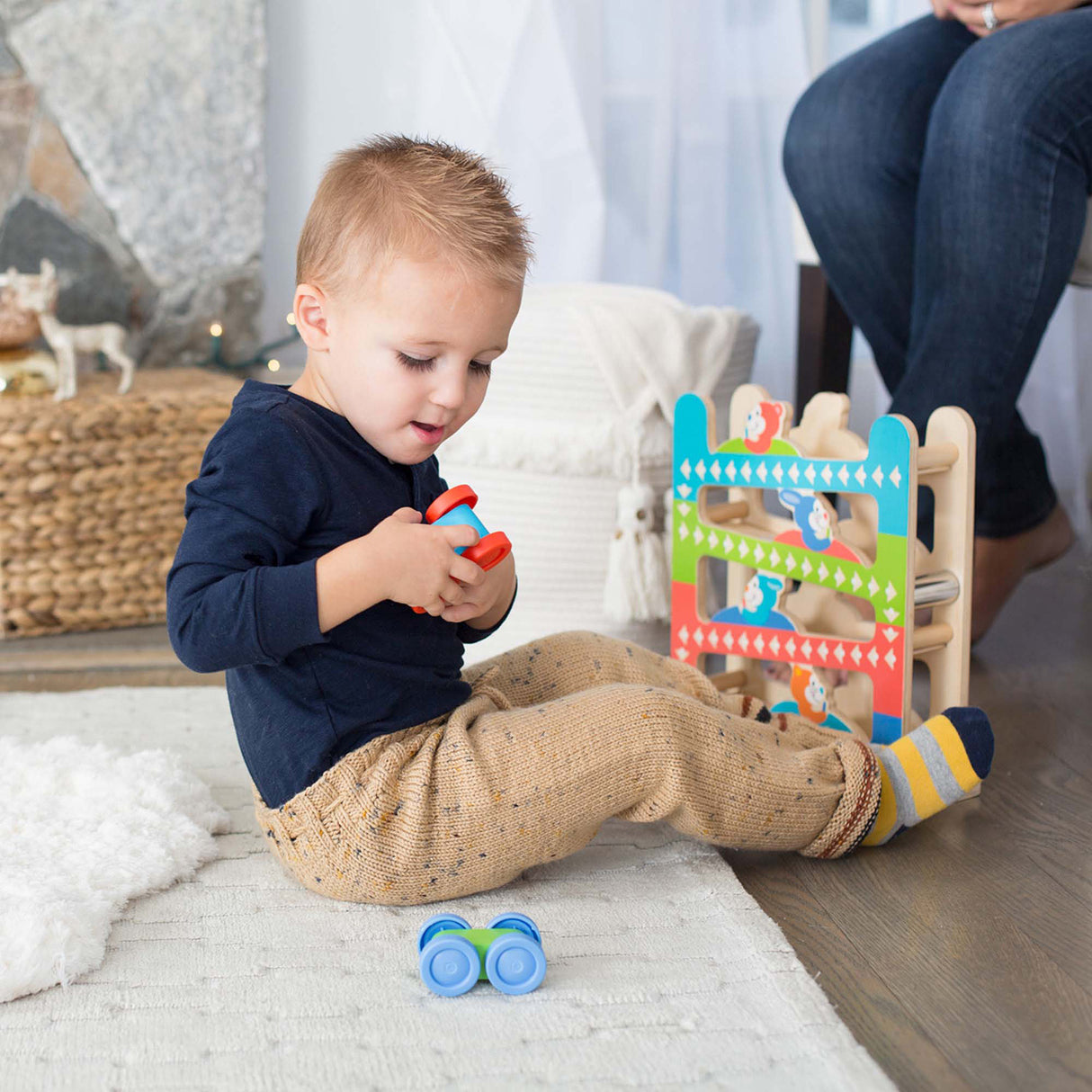 First Play Roll & Ring Ramp Tower