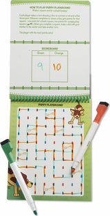 Animal Games Wipe-Off Activity Pad - On the Go Travel Activity