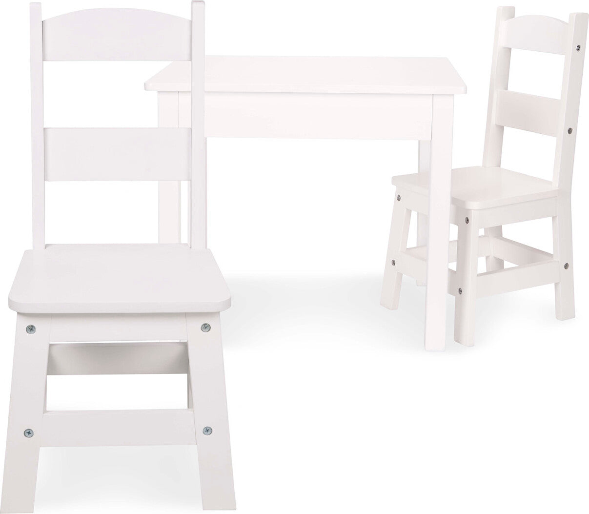 Wooden Table & Chairs - White