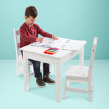 Wooden Table & Chairs - White