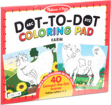 ABC Dot-to-Dot Coloring Pad - Farm