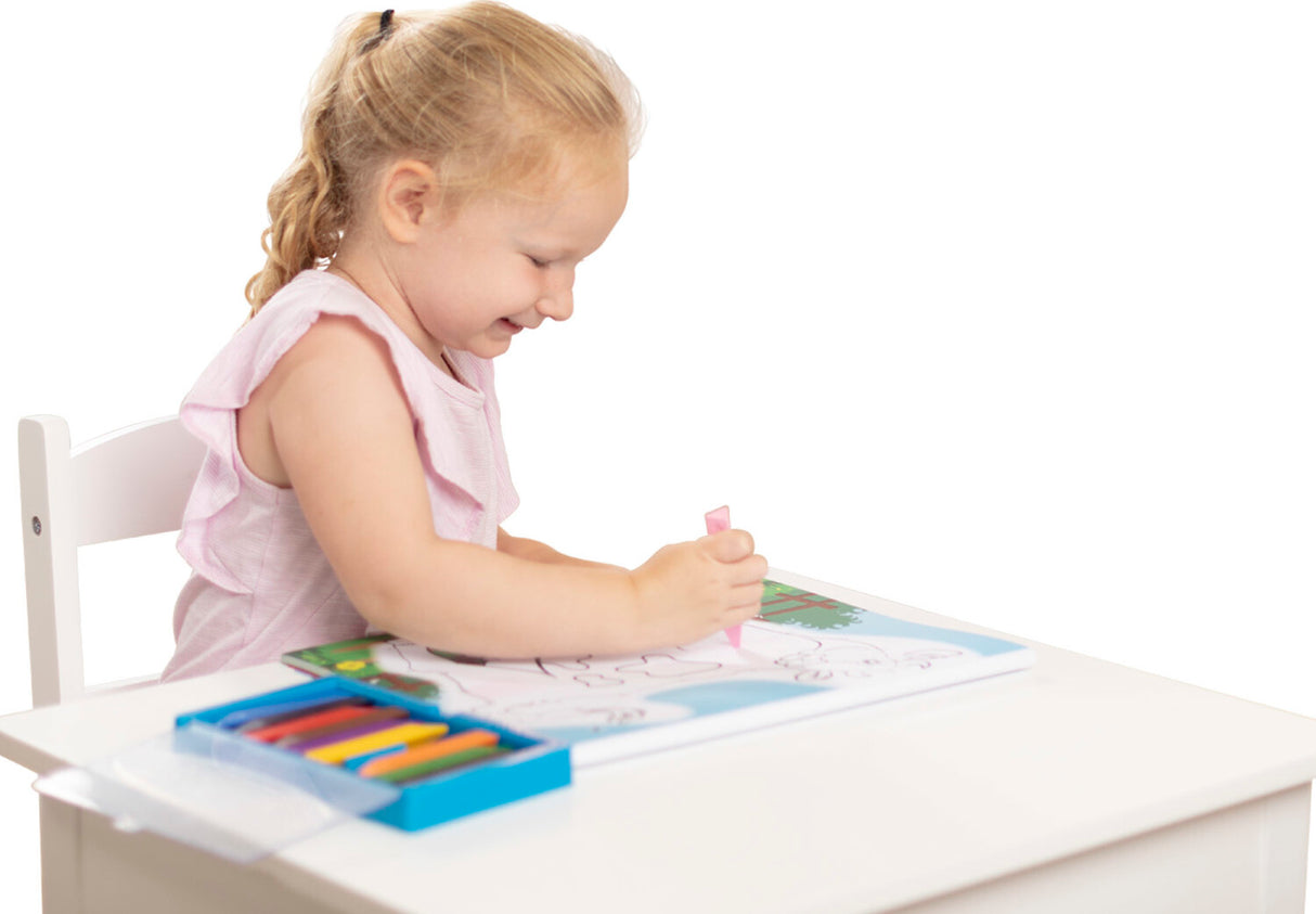 ABC Dot-to-Dot Coloring Pad - Farm