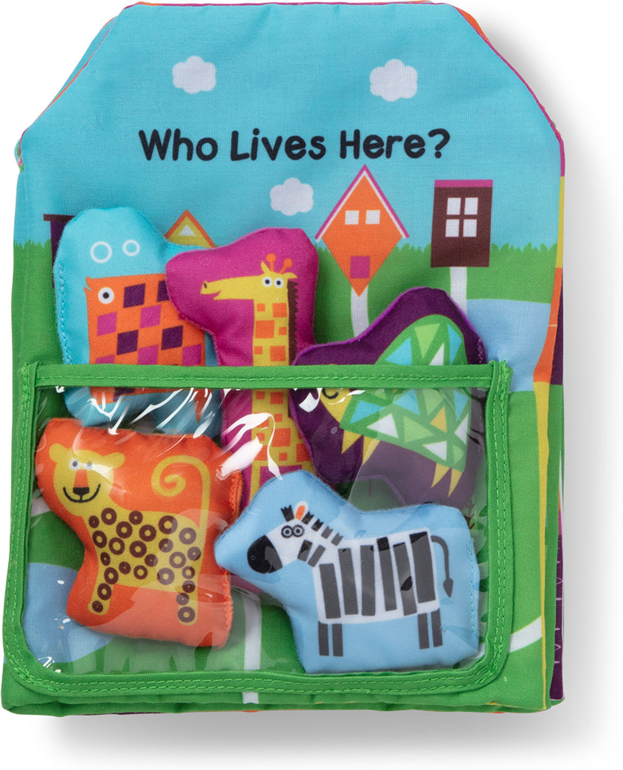 K's Kids Who Lives Here Cloth Book