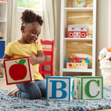 Jumbo Wooden ABC-123 Blocks - Classic