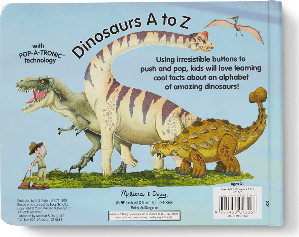 Poke-a-Dot - Dinosaurs A to Z Board Book