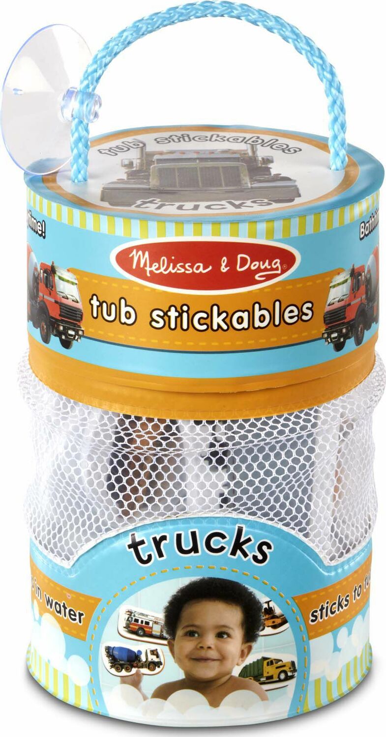 Tub Stickables - Trucks Soft Shapes Bath Toy