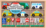 Wooden Vehicles and Traffic Signs