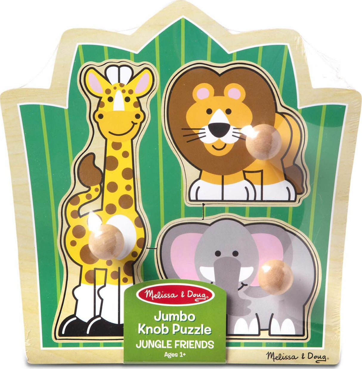 Jungle Friends Jumbo Knob Puzzle - 3 Pieces