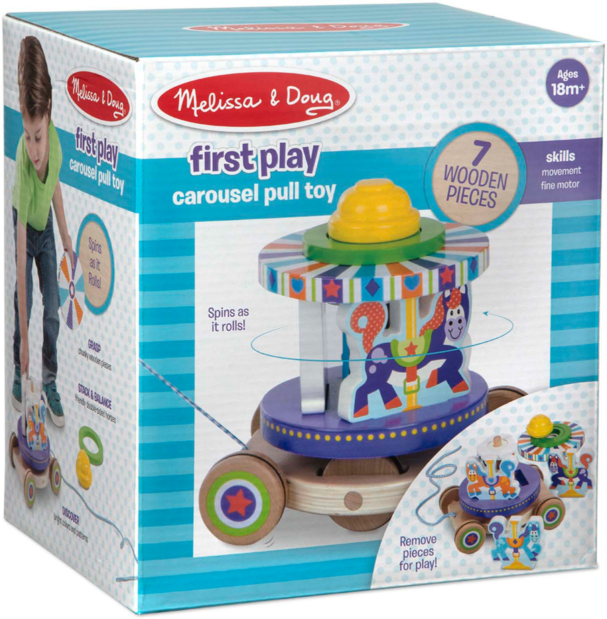 First Play Carousel Pull Toy