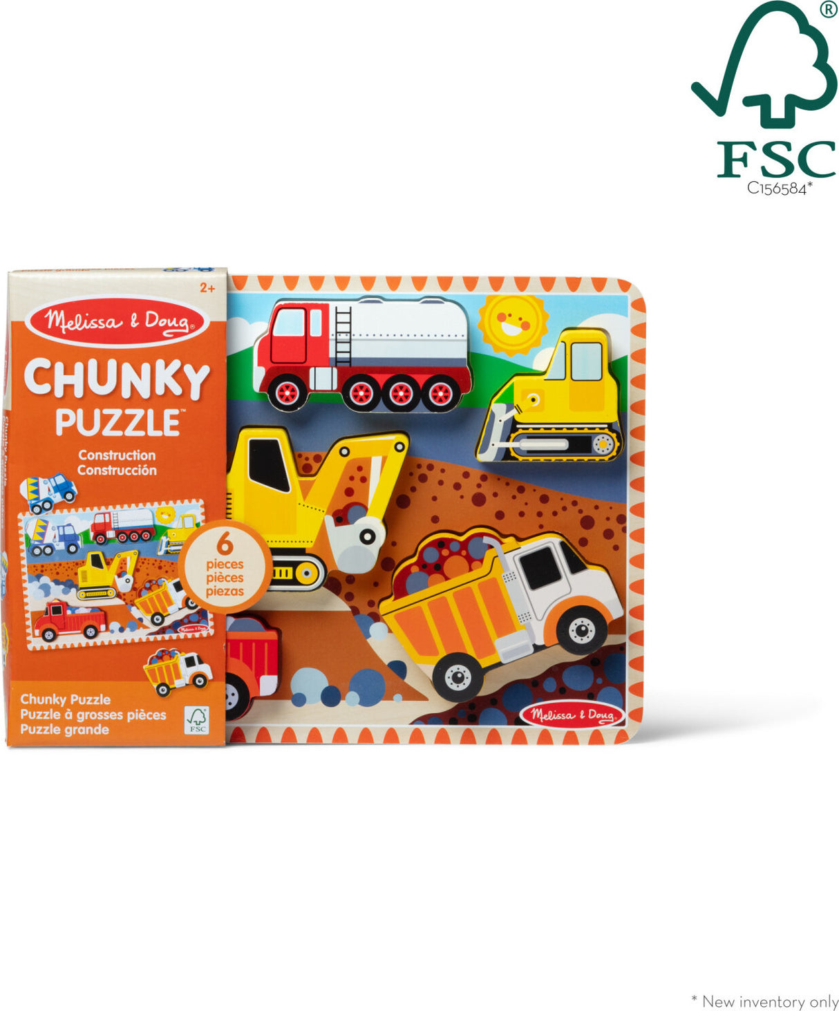 Construction Chunky Puzzle - 6 Pieces