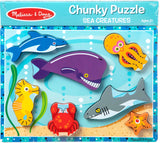 Sea Creatures Chunky Puzzle - 7 Pieces