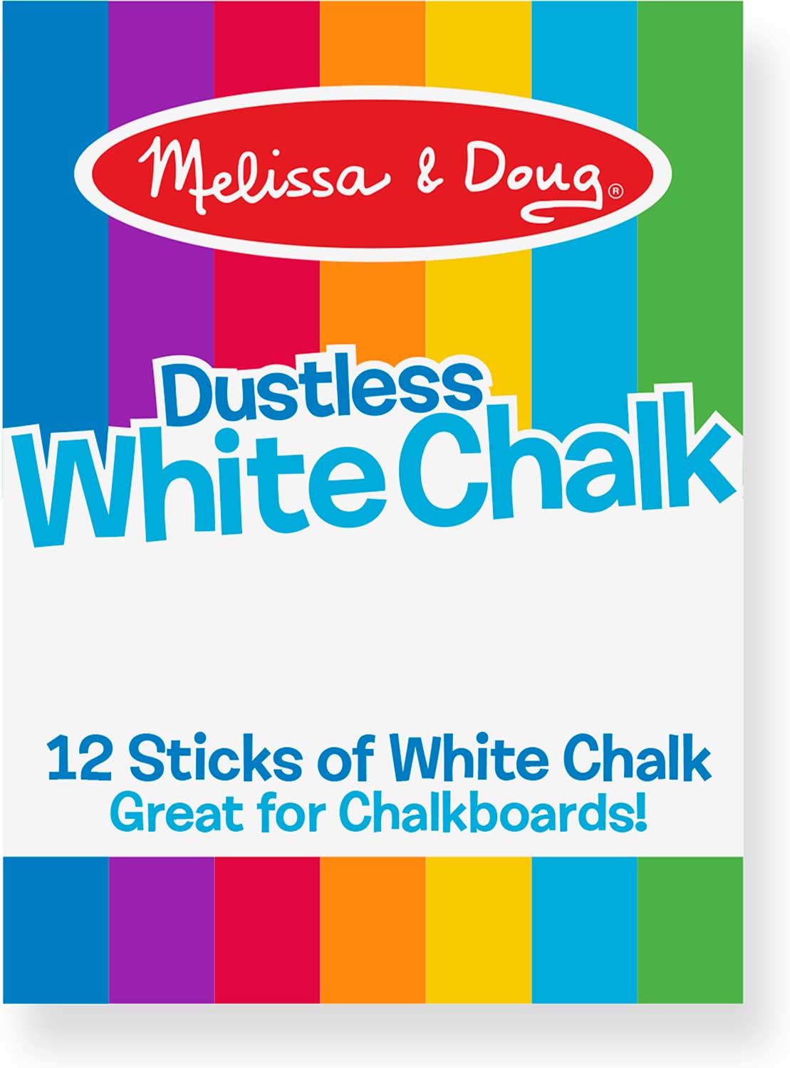 12 Piece Dustless White Chalk