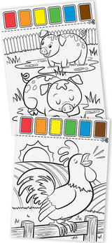 Farm Animals Paint with Water Kids' Art Pad