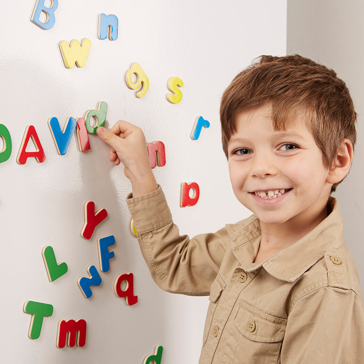 Wooden Letter Alphabet Magnets