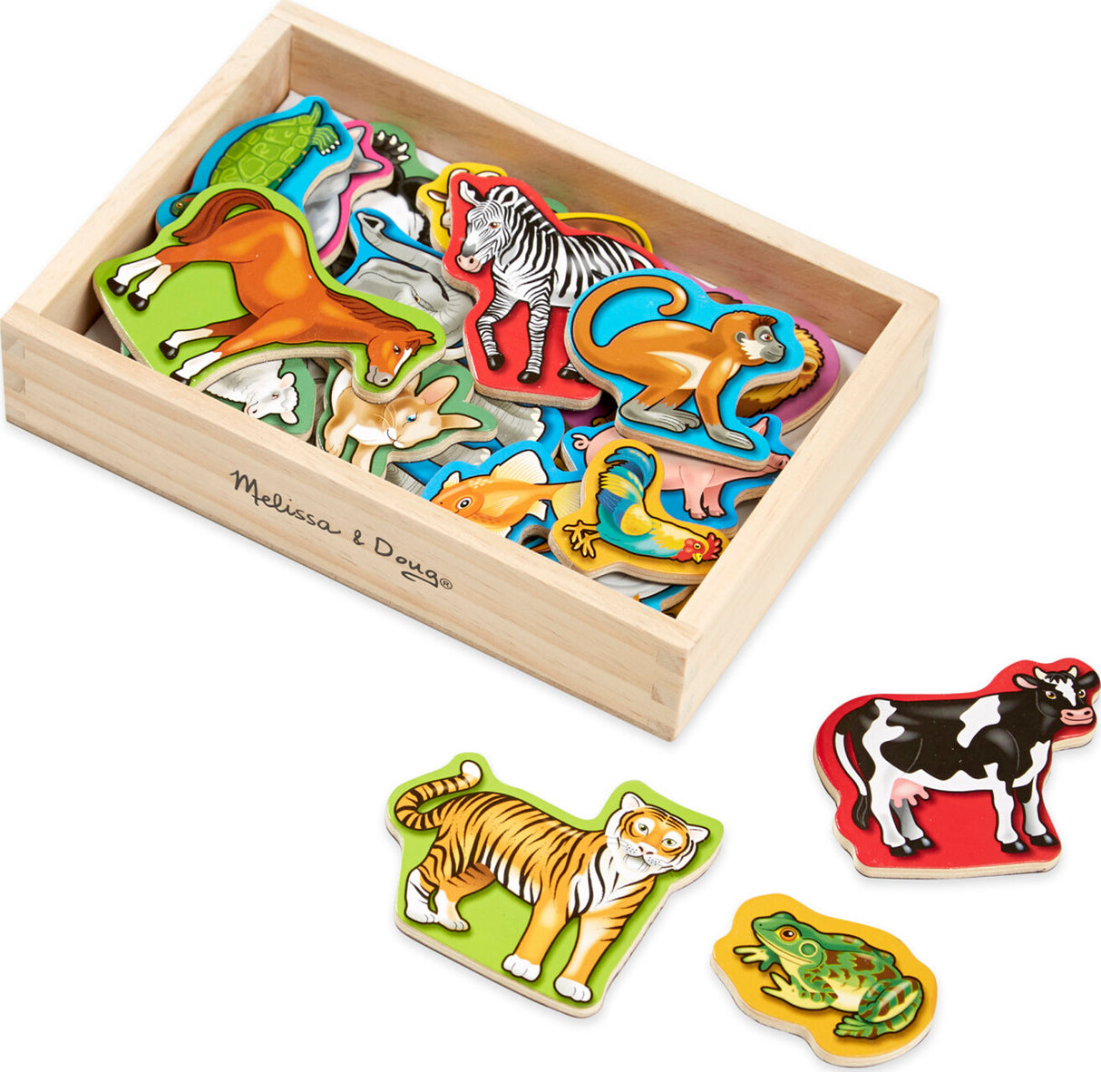 Wooden Animal Magnets