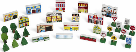 Wooden Town Play Set