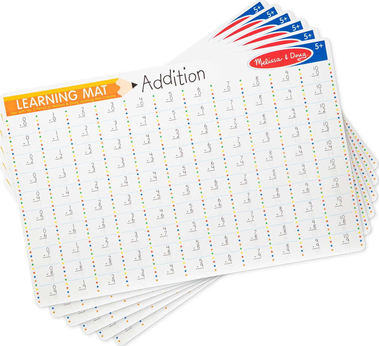 Addition Problems Write-A-Mat (Bundle of 6)