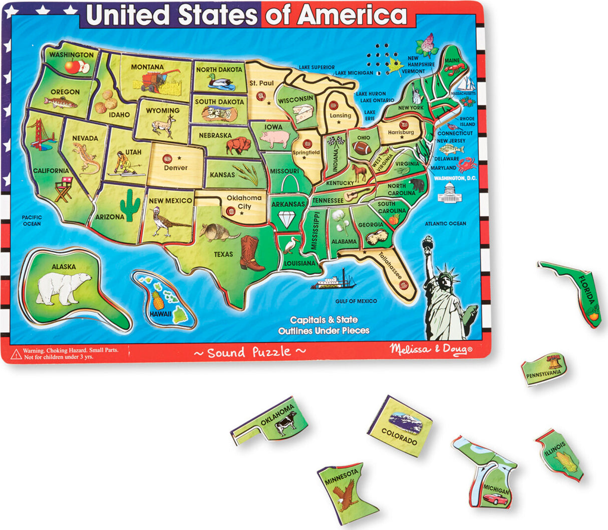 United States of America Sound Puzzle - 40 Pieces