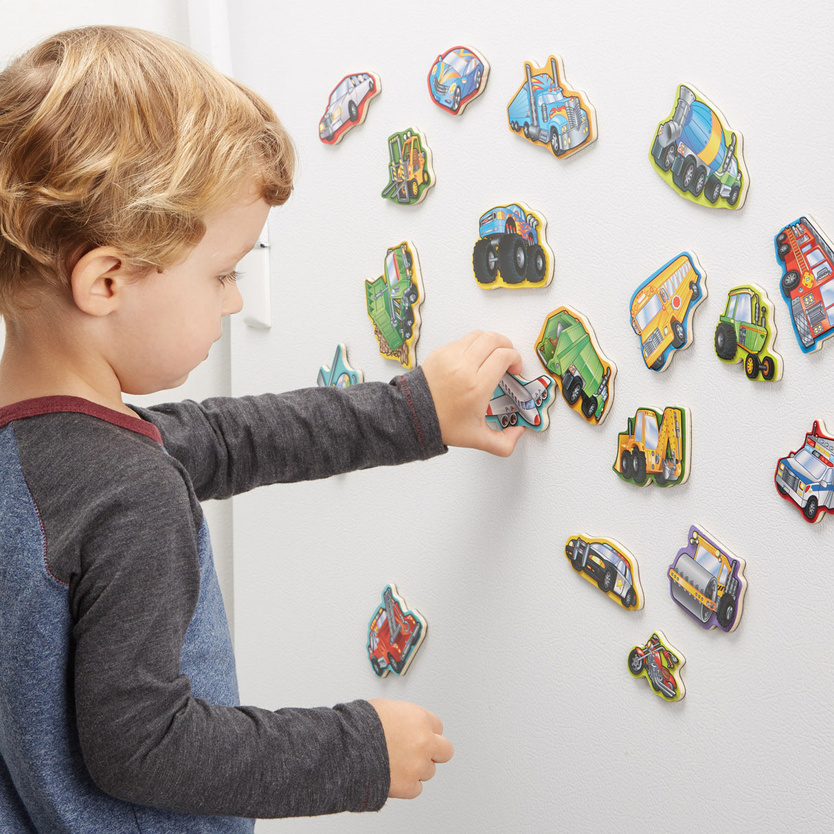 Wooden Vehicles Magnets