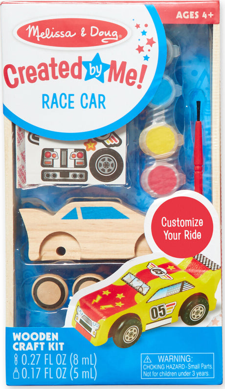 Decorate-Your-Own Wooden Race Car